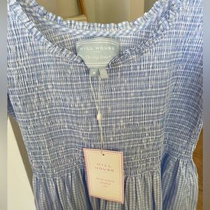 NWT Hill House Louisa Nap Dress in Hydrangea Gingham